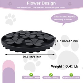 Cigarlemon Dog Slow Feeder Bowl, Innovative Snuffle Feeders for Dogs, Non-Toxic & Durable Pet Slow Feeder with Treat Hiding Spots – Anti-Choke, Fun Training & Interactive Puzzle Toy Shadow