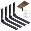 Shelf Bracket, L-Shaped Bracket, Load Capacity: 176.4 lbs (80 kg),
