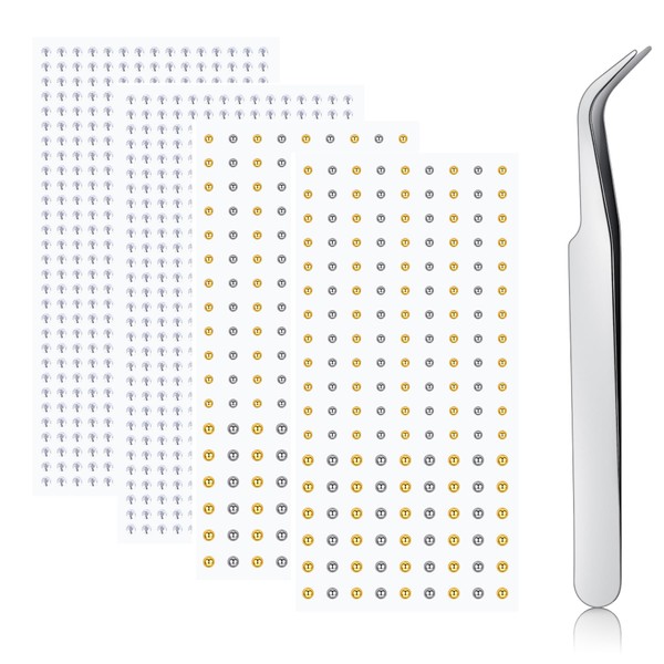 MODRSA Fake Piercings Fake Eyebrow Piercing Fake Nose Stud Fake