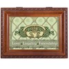 Cottage Garden Love Loyalty Woodgrain Rope Trim Music Box Plays