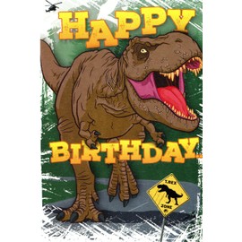 T-Rex Happy Birthday Featuring Tyrannosaurus Rex: Happy Birthday to One of the GREATEST Kids to Ever Roam the Earth!