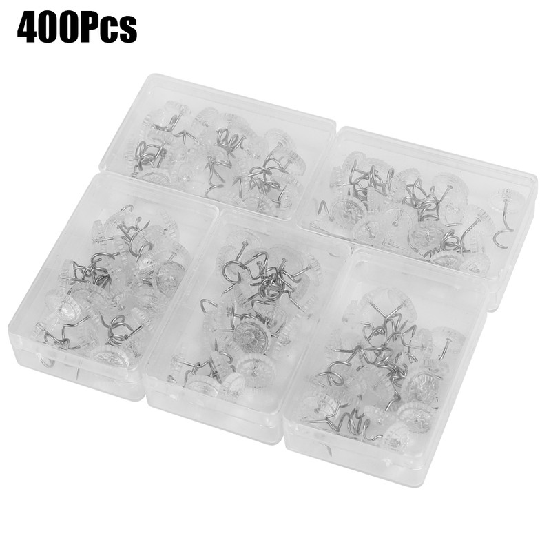 400Pcs Twist Pins Upholstery Bedskirt Couch Sofa Headliner Repair Drapey