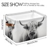 WELLDAY Storage Basket Highland Cow Closet Storage Bin Cube Organizer