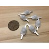 6 Pieces White Latching self locking 1A push button on