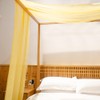 Linentalks Canopy Bed Scarf, Luxury Sheer Bed Canopy Scarf, Sheer
