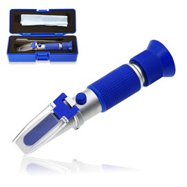 DEF Refractometer 0-40% AdBlue Diesel Exhaust Fluid Urea Concentration Refractometer Hand Held Refractometer with ATC for Automotive Diesel, AUS32 (Made of Copper Not Cheap Aluminum)