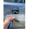 Skull & Knife Cross Car Decal – Set of 2