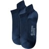 JAUNATIS FASHION Men's Ankle Socks, Short, Breathable, Sweat Absorbent, Odor Resistant, Cotton, Business Socks, Spring, Summer, Autumn, Winter, 9.4 - 10.6 inches (24 - 27 cm), Set of 6 Pairs, navy