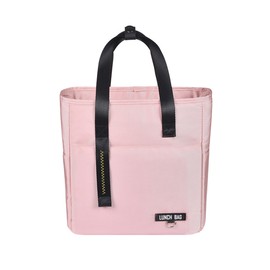 Nanxson Insulated Cooler Bag, Large Lunch Bag, Reusable Lunch Bag, Picnic Bag, Thermal Bag for Adults, Men, Women, Work, School and Travel (11 L, B Pink)