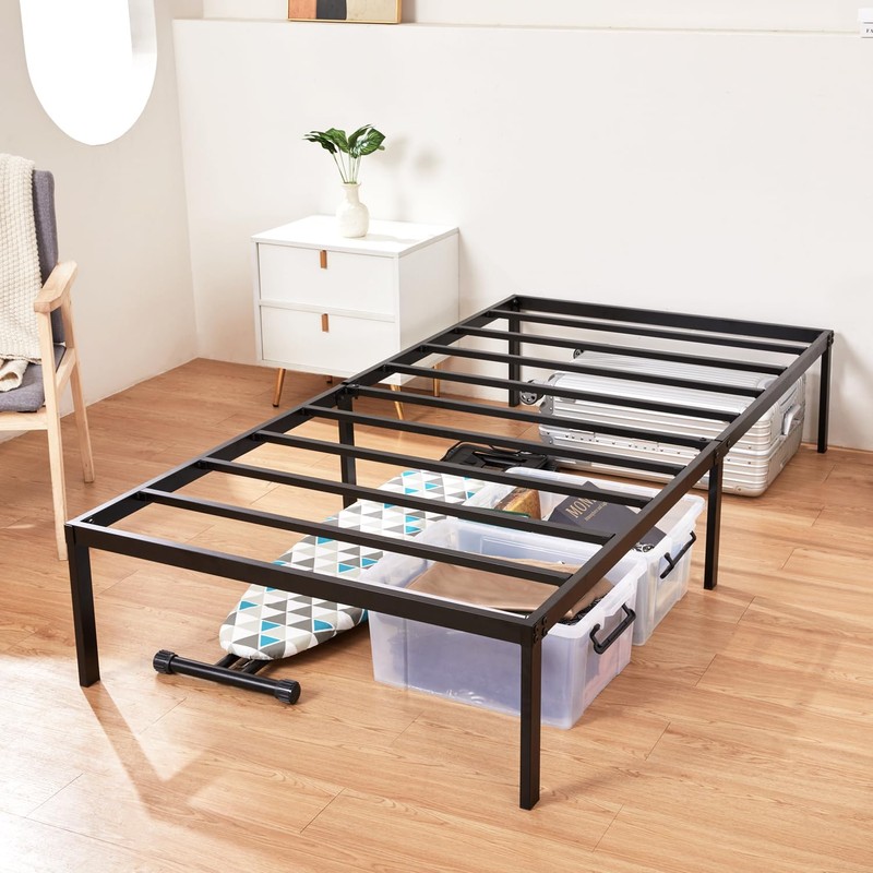 Heavy Duty Metal Bed Frame Twin Size 38" W 75"