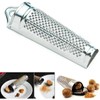 Silver Multifunctional Kitchen Stainless Steel Ginger Garlic Nutmeg Grater Nut