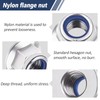M5 Flange Nuts, Pack of 10, Leryati DIN 6923 Flange