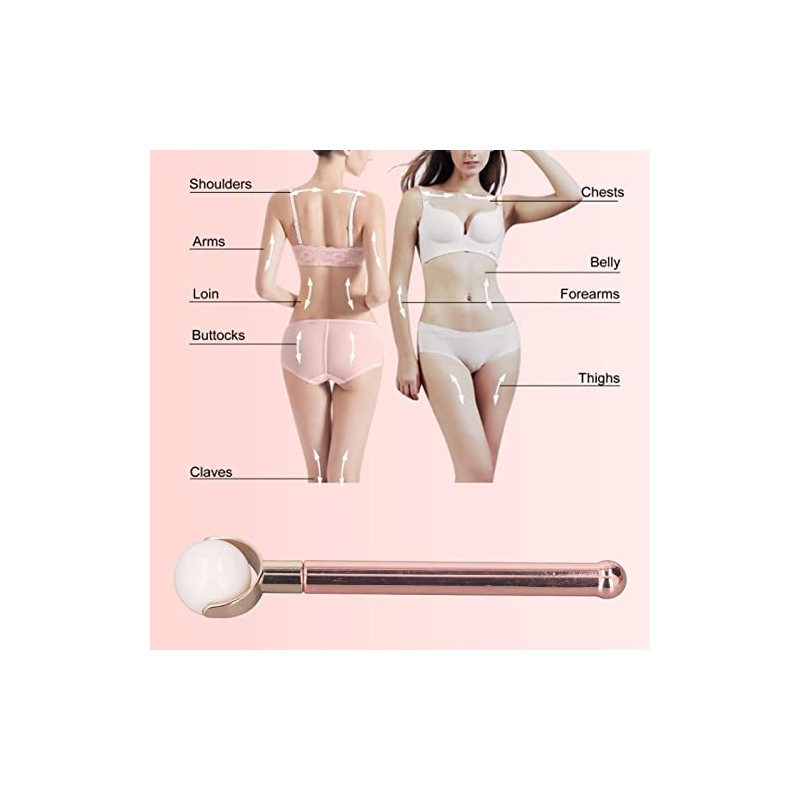 Rodillo Facial de Jade Jade Face Roller Massager for Skin