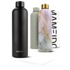 Mameido Stainless Steel Water Bottle, 500 ml, Rich Black -