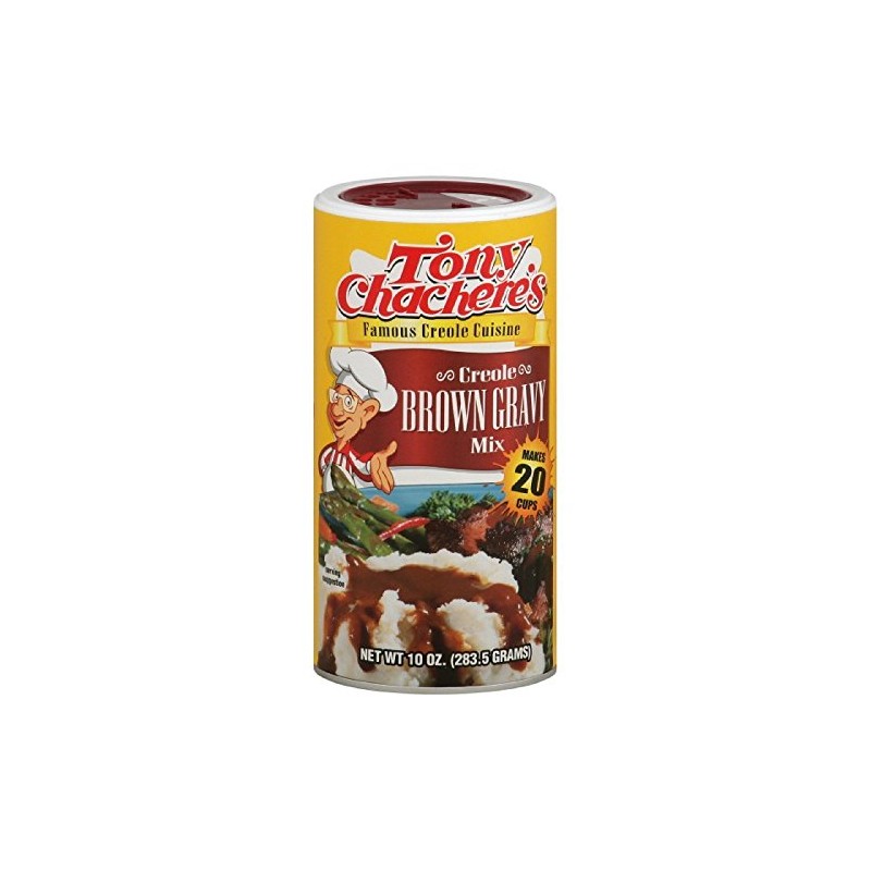 Tony Chachere's Mix, Creole Brown Gravy, 10-Ounces Canister (Pack of