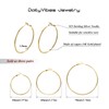 Big Gold Hoop Earrings for Women Hypoallergenic 925 Sterling Silver