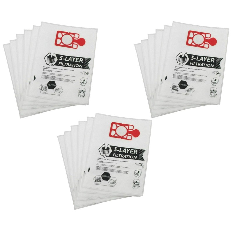 FIND A SPARE Microfibre Poly Dust HepaFlo Bags For Henry