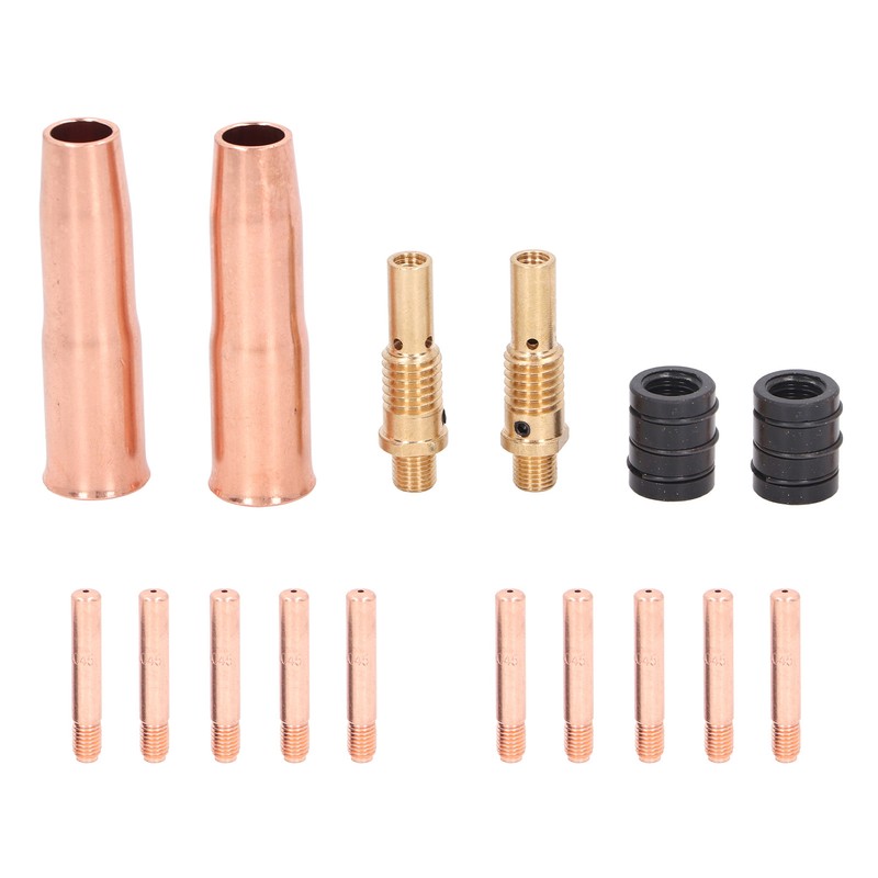 16Pcs MIG Welding Gun Accessory Kit Tip Nozzle Diffuser Adapter