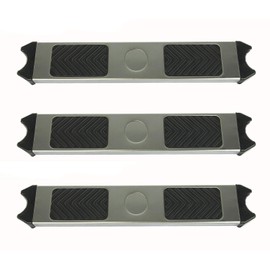Aqua Select Replacement Stainless Steel Pool Ladder Steps with Non-Slip Grip Pads | Pack of 3 | Fits 1.90" OD Ladders for Above Ground or Inground Swimming Pools | 250 Pound Capacity