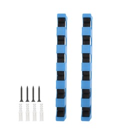 CAPASTEC 1 Set Fishing Rod Holder, Horizontal Fishing Pole Holder, Rod Holders for Wall, Fishing Pole Holders for Garage Boats, Blue