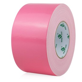 BOMEI PACK Premium Fabric Tape 75 mm x 30 m Pink Duct Tape with Excellent Adhesion, UV-Resistant, Waterproof, Fabric Tape for Versatile Use