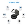 POBOVi Smart Ring with Wireless Charging Case, Size First with