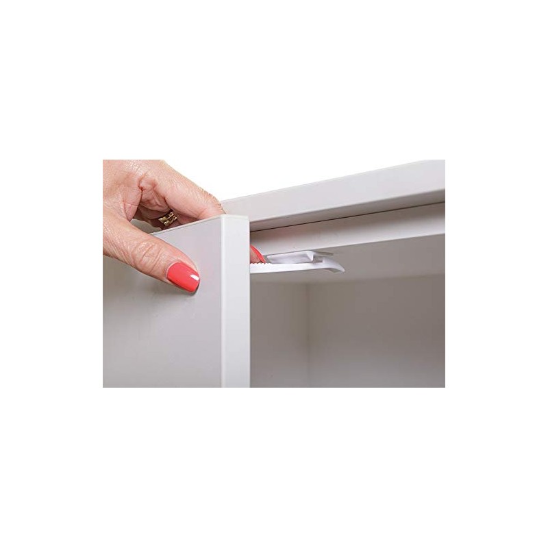 Dreambaby Adhesive Safety Latches for Cabinets & Drawers - Extra