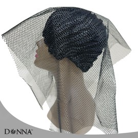 DONNA Deluxe Soft Weaving Net 17.5” x 26” – Triple Helix Structure Hair Net for Sew-in Weave Styles, Soft Texture Fits Scalp Contour, Flexible Mesh Net for Braids & Extensions, Durable Weave Cap