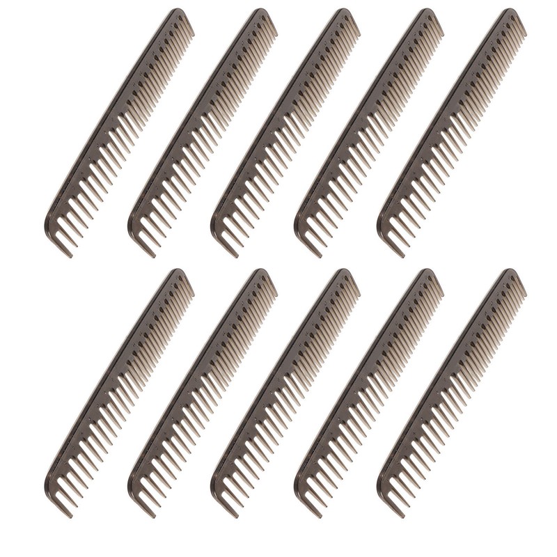 10pcs Double Tooth Comb Detangling Prevent Static Lightweight Wide Fine