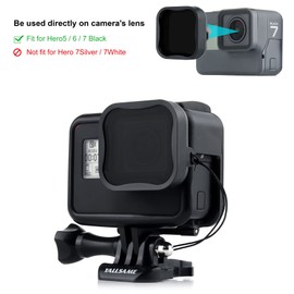 YALLSAME ND/Dive Filter for GoPro Hero 7 6 5 with ND8/16/32 CPL Color Magenta Red Set Ideal for Standard Day Photography and Snorkeling Lens Filter Set Accessories for GoPro 5 6 7