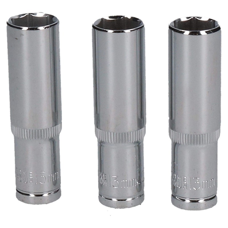 3 x 10mm and 3 x 13mm Metric 3/8" Drive