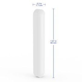 Labasics 5-Piece PTFE Magnetic Stirring Sticks Set, 50 mm PTFE Coated Magnetic Stirrers White Laboratory Stirrers for Mixers, Pack of 5