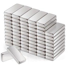 60Pcs Small Bar Magnets,12x5x2MM Neodymium Magnet Rectangular Magnets Rare Earth Magnets Strong, Refrigerator Neodymium Bar Magnets for Crafts, Fridge, Whiteboard, Office, Dry Erase Board