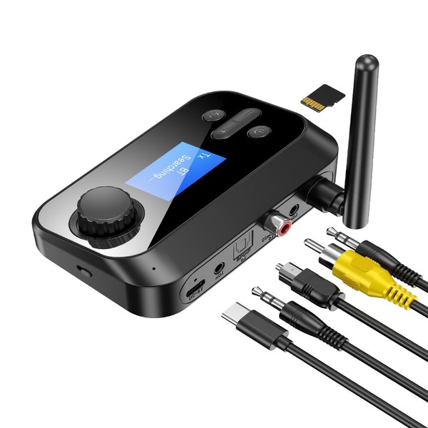 eppfun Bluetooth Transmitter for TV, Audio Adapter Receiver for Home