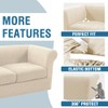 H.VERSAILTEX 4 Piece Stretch Chesterfield Sofa Covers for 3 Cushion