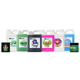 Complete Plant Food Fertilizer Set | Elite High Yield System Economy (32 oz Bottles) | for All Gardens & Plants | Hydroponic Aeroponic Soil Coco Coir | Made in USA | Blue Planet Nutrients