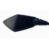 MotorToGo Black Fiber Rear View Mirrors Compatible for 2014 Kawasaki