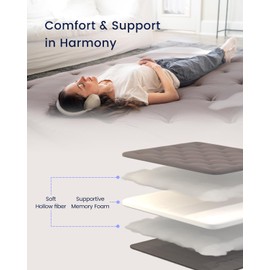 ZonLi ZonLi Japanese Floor Futon Mattress Queen Size 60"x 80",100% Cotton 2.5' Thicken Tatami Mattress,Foldable Sleeping Pad,Portable Dormitory Tatami Mat,Roll Up Floor Lounger Bed for Adult (Grey)