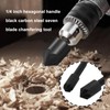 VGOL 4Pcs 7 Flute 10MM 13MM 1/4-Inch Hex Shank Drill