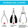 Candure Nail Clippers Cutters Nippers for Thick Toenails Plus Nail