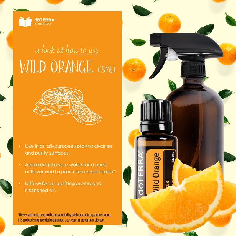 doTERRA Wild Orange Essential Oil - 15 mL, Pack of