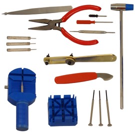 BlueDot Trading 16-piece-watch Watch Repair Tool Kit, 16-Piece