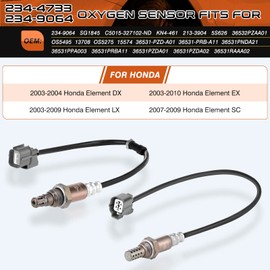 ACAUTO Air Fuel Ratio O2 Sensor de oxígeno 234-4733 234-9064 Corriente arriba y abajo para Honda Element EX/LX/SC/DX 2003-2011 L4 2.4L Reemplazo#2344733 2349064 36531-PND-A2 1