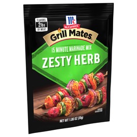 McCormick Grill Mates Zesty Herb Marinade Mix, 1.06 oz (Pack of 12)