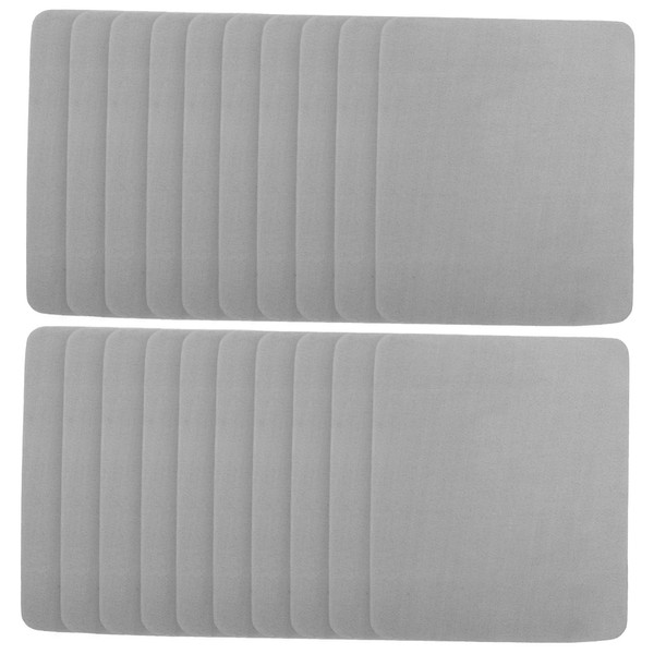 Baluue Elegant 20pcs Suede Eyeglass Lens Cleaning Cloths Gentle Fabric