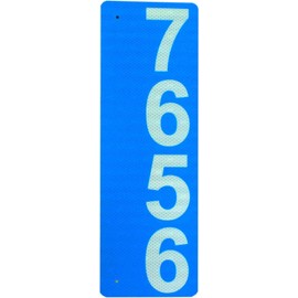 Custom 911 Reflective Address Sign (Single-Sided) - Very Highly Visible in The Daytime and Nighttime. Excellent for Emergency Response, Delivery Service, 4”x18” .04” Aluminum Diamond Grade(DGP)