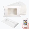 40 Pcs Pillow Gift Boxes with Windows,Kraft Paper Mini Pillow