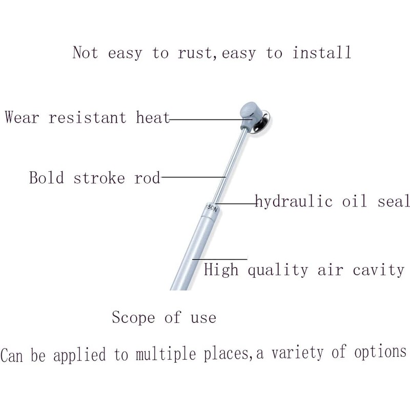 50N/11.2 lb Gas Strut Cabinet Hinge Safety Lift Support, Gas