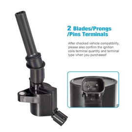 Vplus Ignition Coil DG508 & Spark Plug SP479 compatible with Ford 4.6L 5.4L V8 DG457 DG472 DG491 CROWN VICTORIA EXPEDITION F-150 F-250 MUSTANG LINCOLN MERCURY EXPLORER (Set of 8)