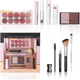 Erinde Set de Maquillaje para Mujer, Kit de Maquillaje Completo, Set de Cosméticos Profesional con Base Labial y Sombra de Ojos etc, Ideal para Principiantes y Viajes, Texturas Suaves y Veganas, #01